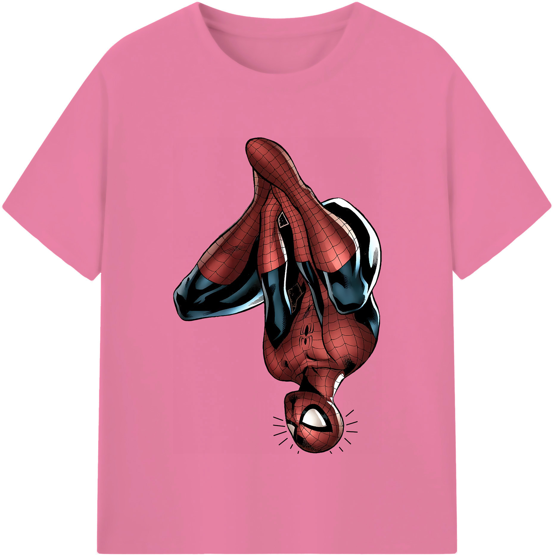 （画像用） Spider Man スパイダーマン 綿100％半袖Tシャツ（フロントプリント）
